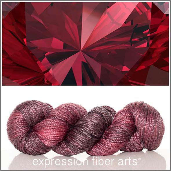 January Garnet 'LUSTER' WORSTED
